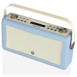 VQ Hepburn MKII DAB/DAB+/FM Radio and Bluetooth Speaker with Aux In Clock and Two Alarms - Blue